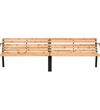 Doppel-Gartenbank 225 cm Massivholz Tanne