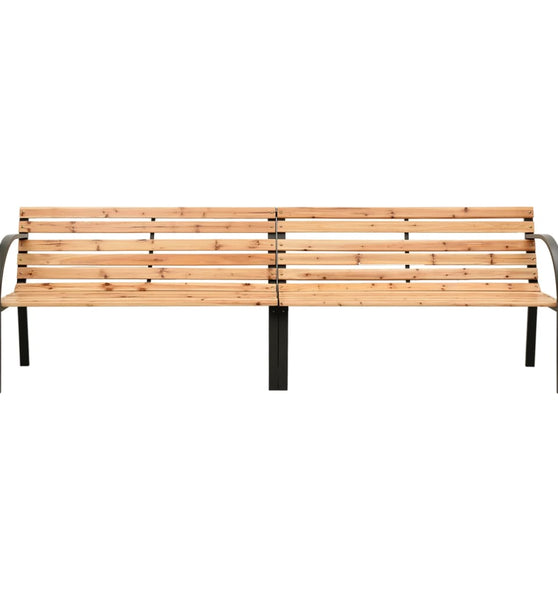 Doppel-Gartenbank 225 cm Massivholz Tanne
