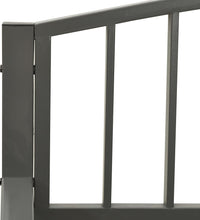 Gartenbank Grau 120 cm Stahl