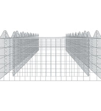 Gabionen-Hochbeet mit Hochbogen 800x100x50 cm Verzinktes Eisen