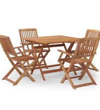 5-tlg. Garten-Essgruppe Massivholz Akazie