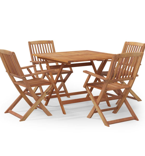 5-tlg. Garten-Essgruppe Massivholz Akazie