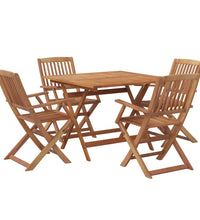 5-tlg. Garten-Essgruppe Massivholz Akazie