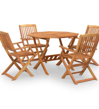 5-tlg. Garten-Essgruppe Massivholz Akazie