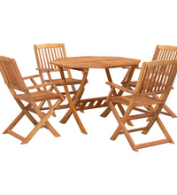 5-tlg. Garten-Essgruppe Massivholz Akazie