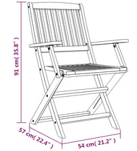 5-tlg. Garten-Essgruppe Massivholz Akazie