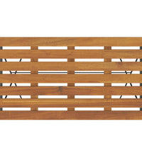 7-tlg. Bistro-Set Klappbar Massivholz Akazie und Stahl