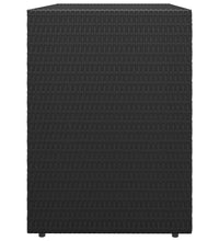 Gartenschrank Schwarz 100x55,5x80 cm Poly Rattan