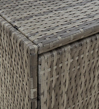 Gartenschrank Grau 59x40x180 cm Poly Rattan