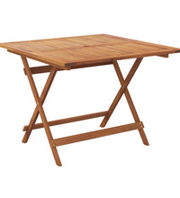 Gartentisch Klappbar 90x90x75 cm Massivholz Akazie