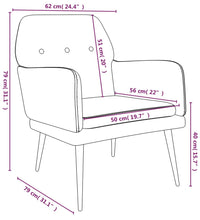 Sessel Dunkelgrün 62x79x79 cm Samt