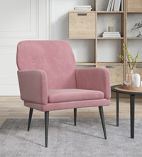 Sessel Rosa 62x79x79 cm Samt