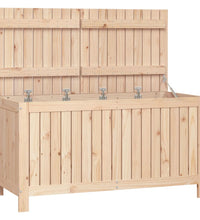 Gartentruhe 121x55x64 cm Massivholz Kiefer