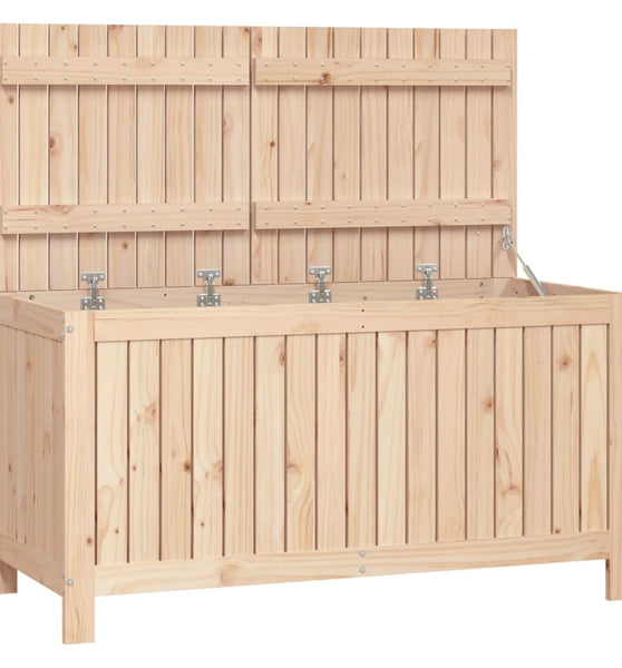 Gartentruhe 121x55x64 cm Massivholz Kiefer