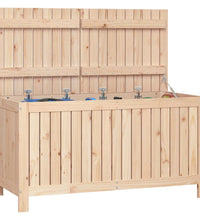 Gartentruhe 121x55x64 cm Massivholz Kiefer