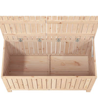 Gartentruhe 121x55x64 cm Massivholz Kiefer