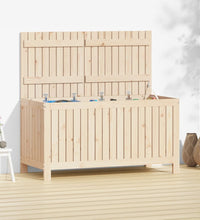 Gartentruhe 121x55x64 cm Massivholz Kiefer