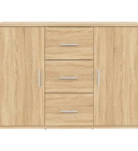 Sideboard Sonoma-Eiche 91x29,5x65 cm Holzwerkstoff