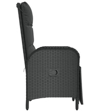 Garten-Relaxsessel mit Kissen 2 Stk. Poly Rattan Schwarz