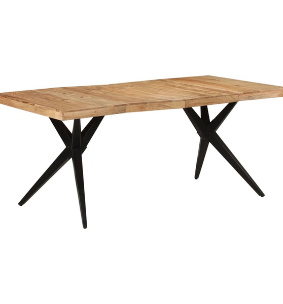 Esstisch Schwarz 180x90x77 cm Massivholz Akazie