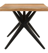 Esstisch Schwarz 180x90x77 cm Massivholz Akazie