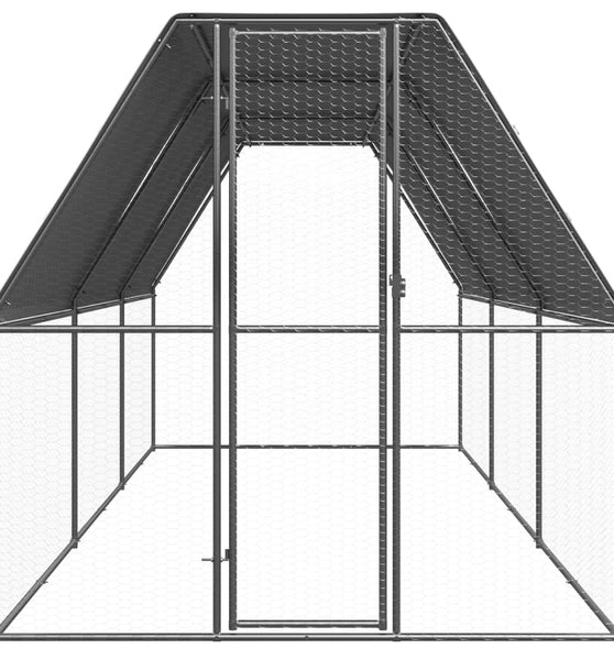 Outdoor-Hühnerkäfig 2x6x2 m Verzinkter Stahl