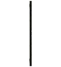 Wand-Kopfteil Schwarz 206x3x91,5 cm Massivholz Kiefer