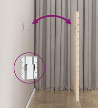 Wand-Kopfteil 141x3x91,5 cm Massivholz Kiefer