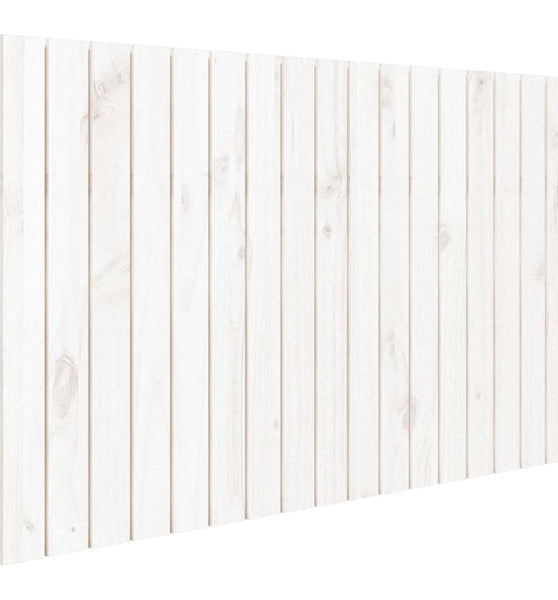 Wand-Kopfteil Weiß 108x3x60 cm Massivholz Kiefer