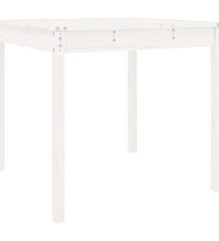 Gartentisch Weiß 82,5x82,5x76 cm Massivholz Kiefer