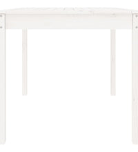 Gartentisch Weiß 82,5x82,5x76 cm Massivholz Kiefer