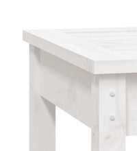 Gartenbank Weiß 109x44x45 cm Massivholz Kiefer