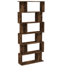 Bücherregal/Raumteiler Räuchereiche 80x24x192 cm Holzwerkstoff