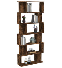 Bücherregal/Raumteiler Räuchereiche 80x24x192 cm Holzwerkstoff