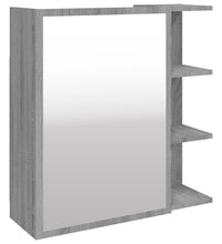 Bad-Spiegelschrank Grau Sonoma 62,5x20,5x64 cm Holzwerkstoff