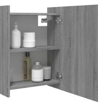 Bad-Spiegelschrank Grau Sonoma 62,5x20,5x64 cm Holzwerkstoff