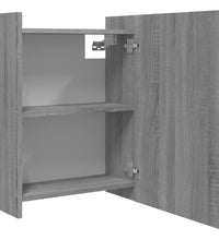 Bad-Spiegelschrank Grau Sonoma 62,5x20,5x64 cm Holzwerkstoff