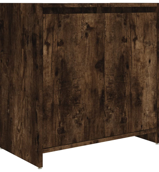 Badschrank Räuchereiche 60x33x61 cm Holzwerkstoff