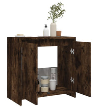 Badschrank Räuchereiche 60x33x61 cm Holzwerkstoff