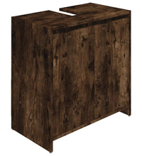 Badschrank Räuchereiche 60x33x61 cm Holzwerkstoff