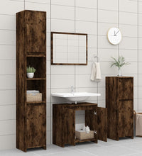 Badschrank Räuchereiche 60x33x61 cm Holzwerkstoff