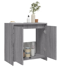 Badschrank Grau Sonoma 60x33x61 cm Holzwerkstoff