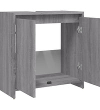 Badschrank Grau Sonoma 60x33x61 cm Holzwerkstoff