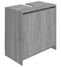 Badschrank Grau Sonoma 60x33x61 cm Holzwerkstoff