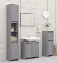 Badschrank Grau Sonoma 60x33x61 cm Holzwerkstoff