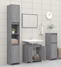 Badschrank Grau Sonoma 60x33x61 cm Holzwerkstoff