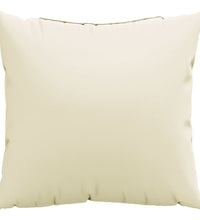 Sofakissen 4 Stk. Creme 40x40 cm Stoff