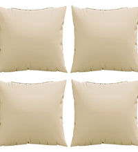 Sofakissen 4 Stk. Beige 40x40 cm Stoff