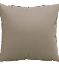 Sofakissen 4 Stk. Taupe 40x40 cm Stoff