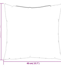 Zierkissen 4 Stk. Mehrfarbig 40x40 cm Stoff